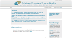 Desktop Screenshot of mideastfreedomforum.org